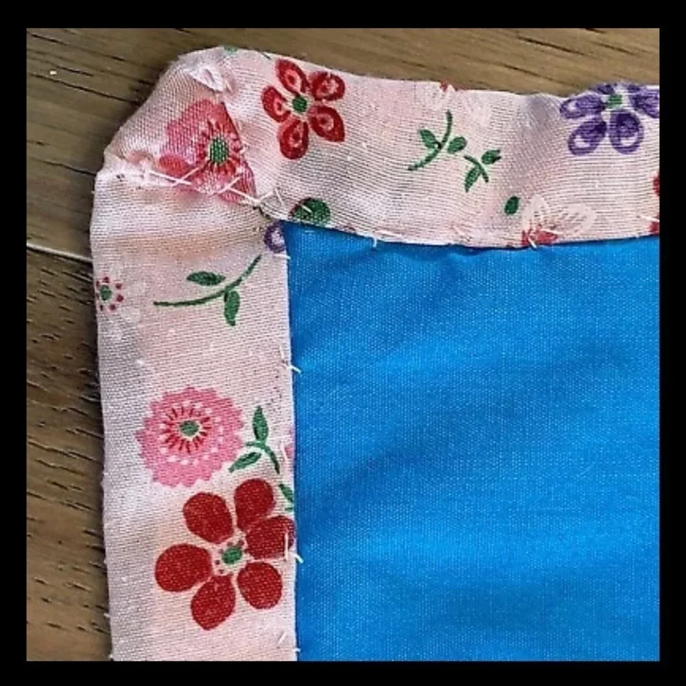 Vintage Handmade Embroidered Baby Crib Blanket Quilt Pink Floral Girls 39x43